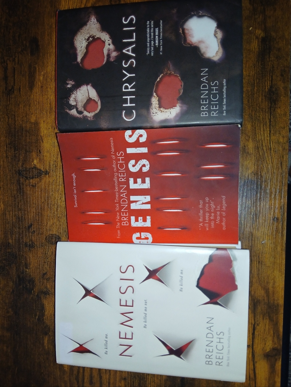 Nemesis Book Trilogy BRENDAN REICHS